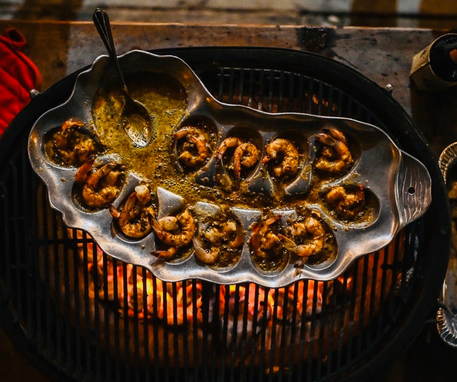 Outset Cast Iron Oyster Grill Pan